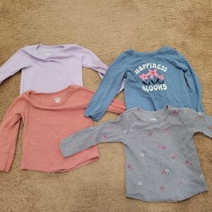 Kids Long Sleeve Shirts - Blue, Pink, Purple, Gray